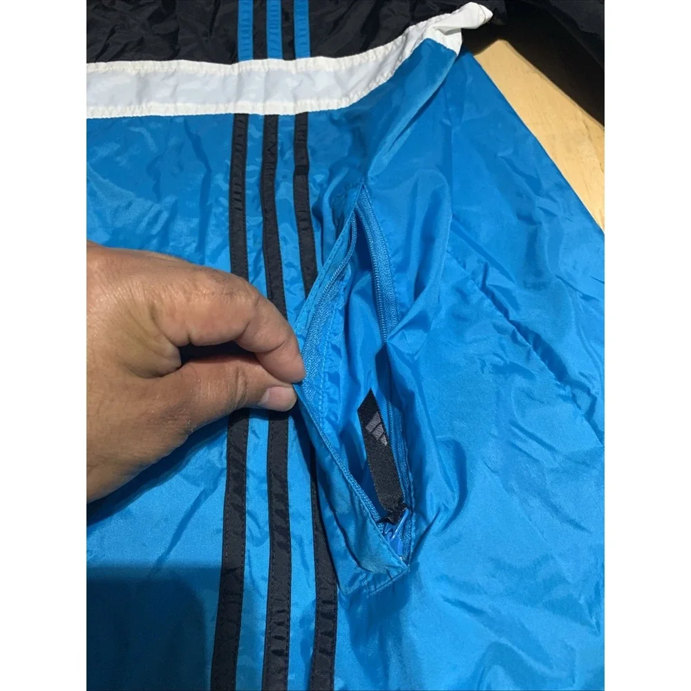 Vintage 90s Adidas 1/2 Zip Pullover‎ TRACKER HZ Jacket Windbreaker Men Large